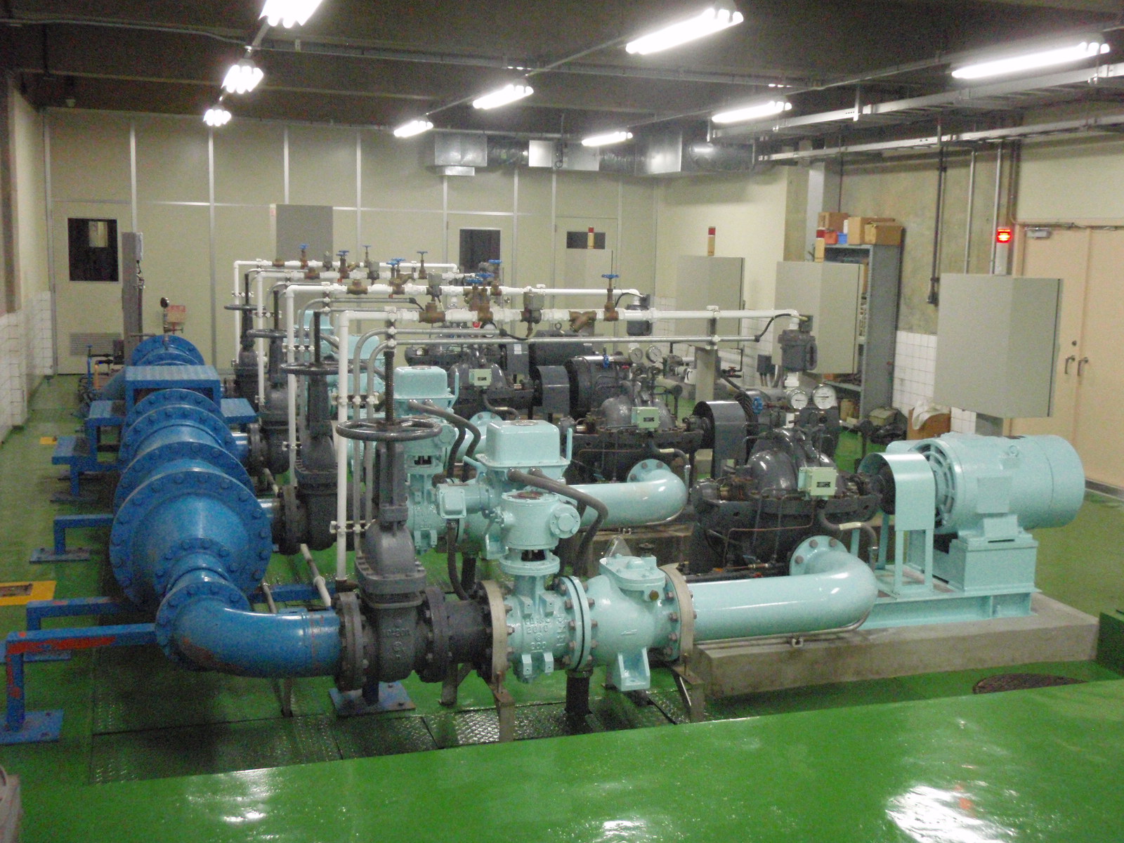 上水道施設・下水道施設・浄水場に設置されている配水ポンプ設備