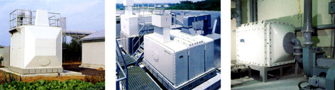 高性能の脱臭処理・排ガス処理効果を発揮する横型活性炭脱臭装置